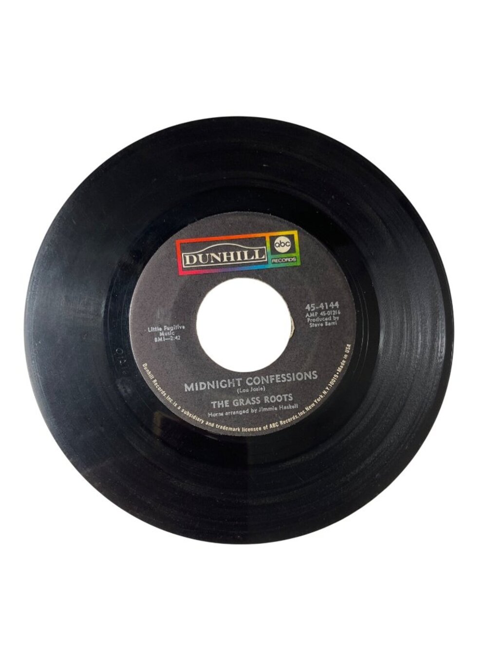 The Grass Roots Midnight Confessions / Who Will You Be Tomorrow Vinyl 45 RPM